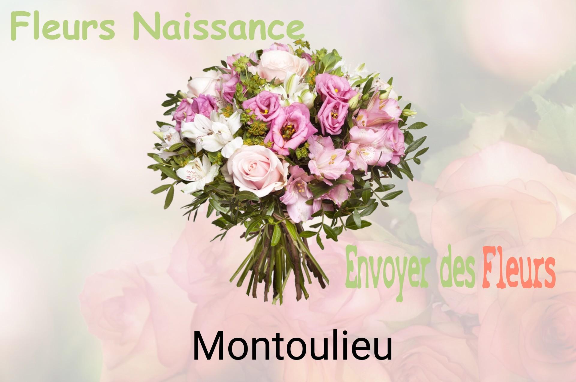 Bouquet de fleurs de naissance livré à Montoulieu